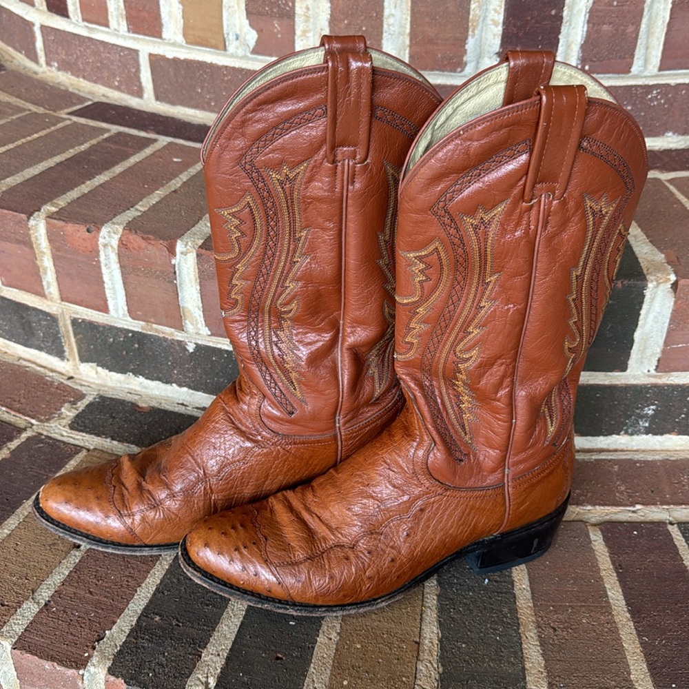 Dan Post Ostrich Western Boots